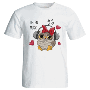 تی شرت زنانه طرح جغد کد 3715