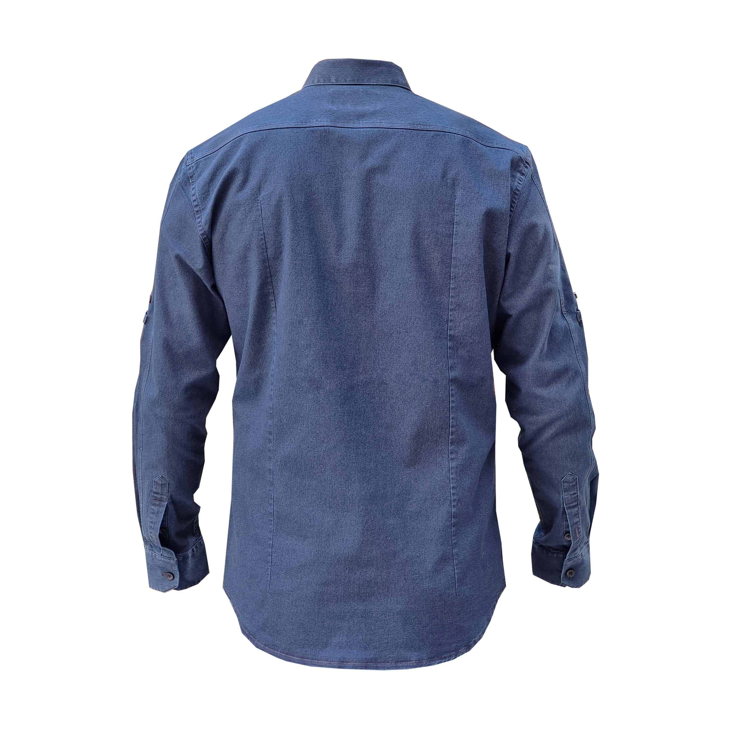 پیراهن آستین بلند مردانه پایتی جامه مدل جین کشی کد 85888070